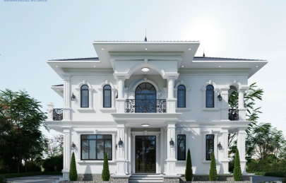 Thiết kế biệt thự nhà vườn tân cổ điển tại Phúc Thọ